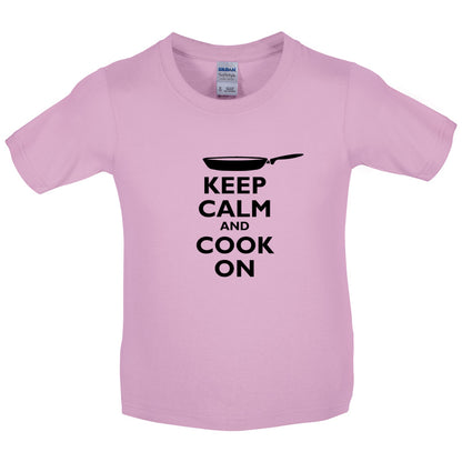 Keep Calm and Cook On Kids T Shirt