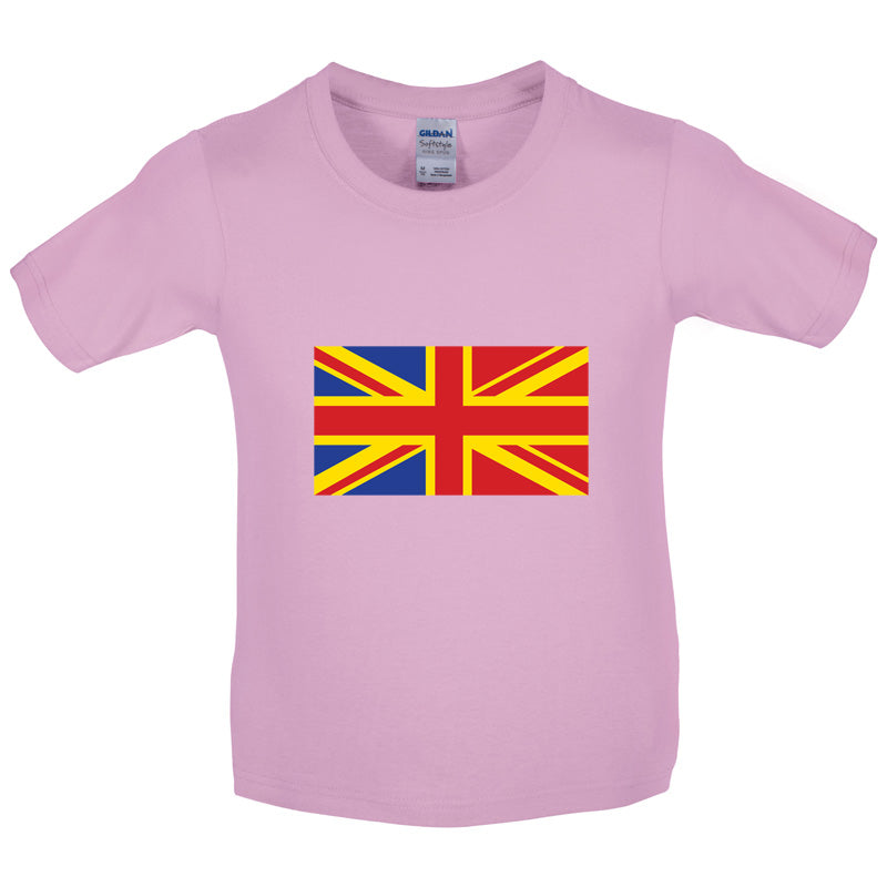 Romanian Union Jack Kids T Shirt