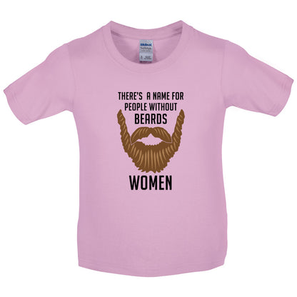 There's a Name For People Without Beards Women Kids T Shirt