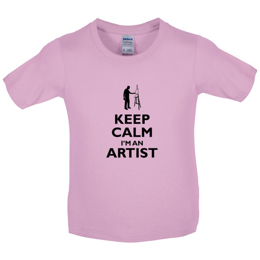 Keep Calm I'm An Artist Kids T Shirt