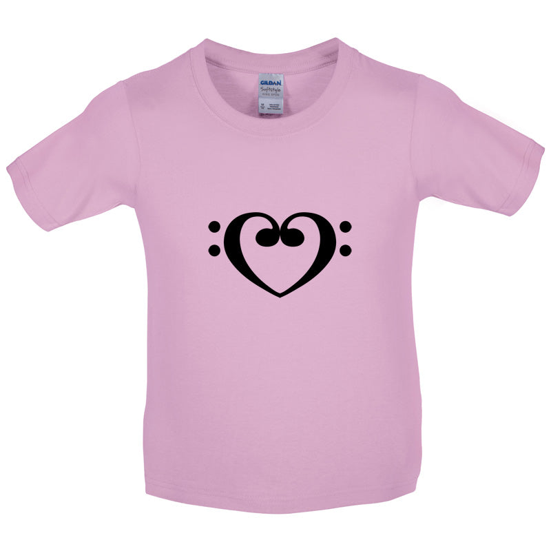 Heart Clef Kids T Shirt