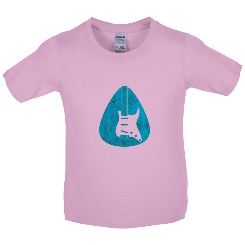 Guitar Pick Scratch Plate Kids T Shirt