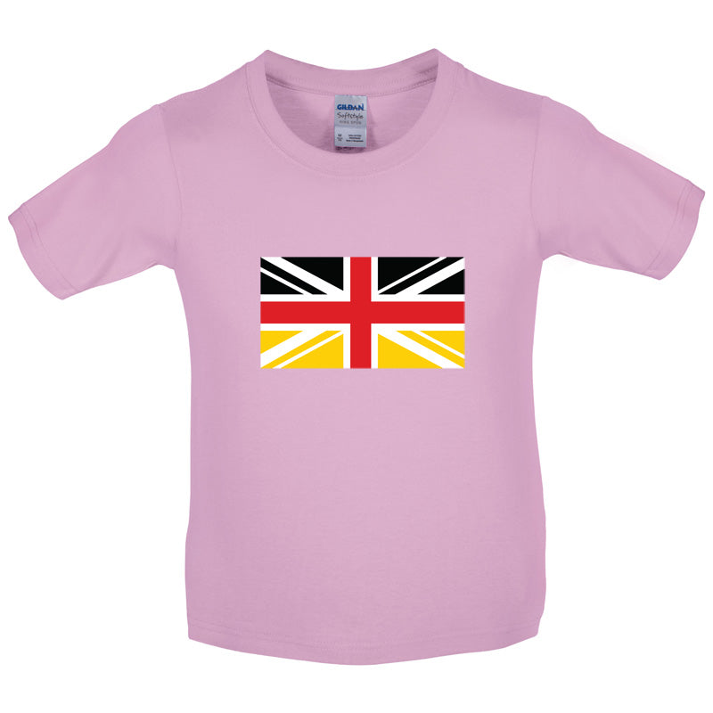 German Union Jack Flag Kids T Shirt