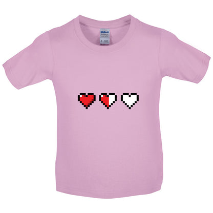 Retro Hearts Kids T Shirt