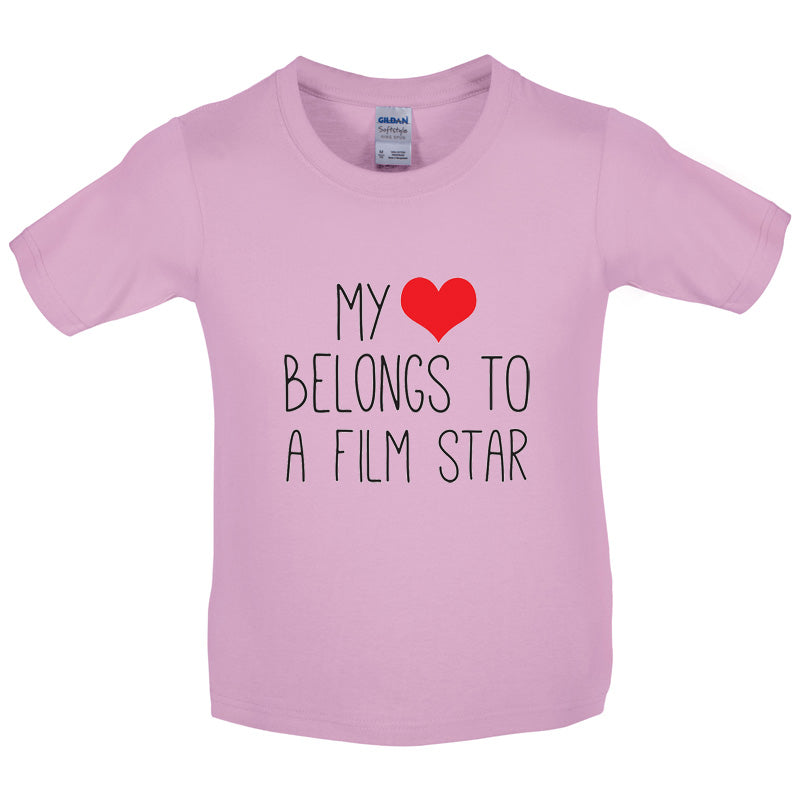 My Heart Belongs To A Film Star Kids T Shirt