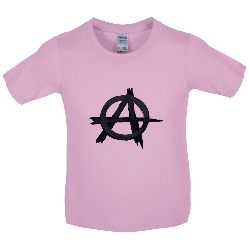 Anarchy Symbol Kids T Shirt