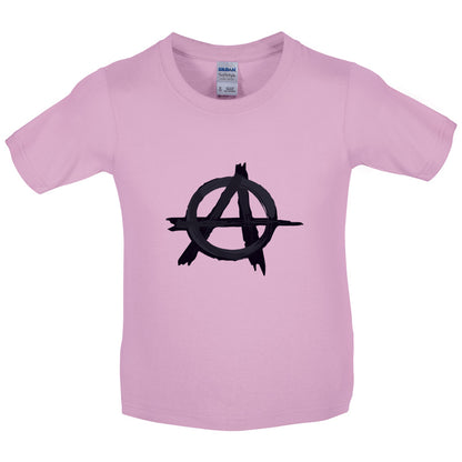 Anarchy Symbol Kids T Shirt