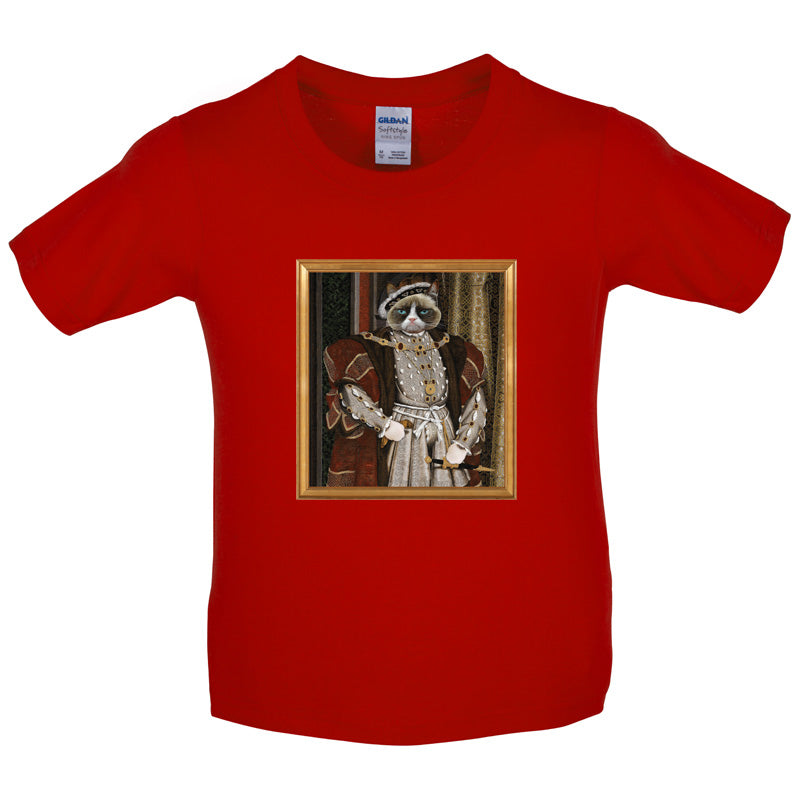 King Henry Grumpy Cat Kids T Shirt