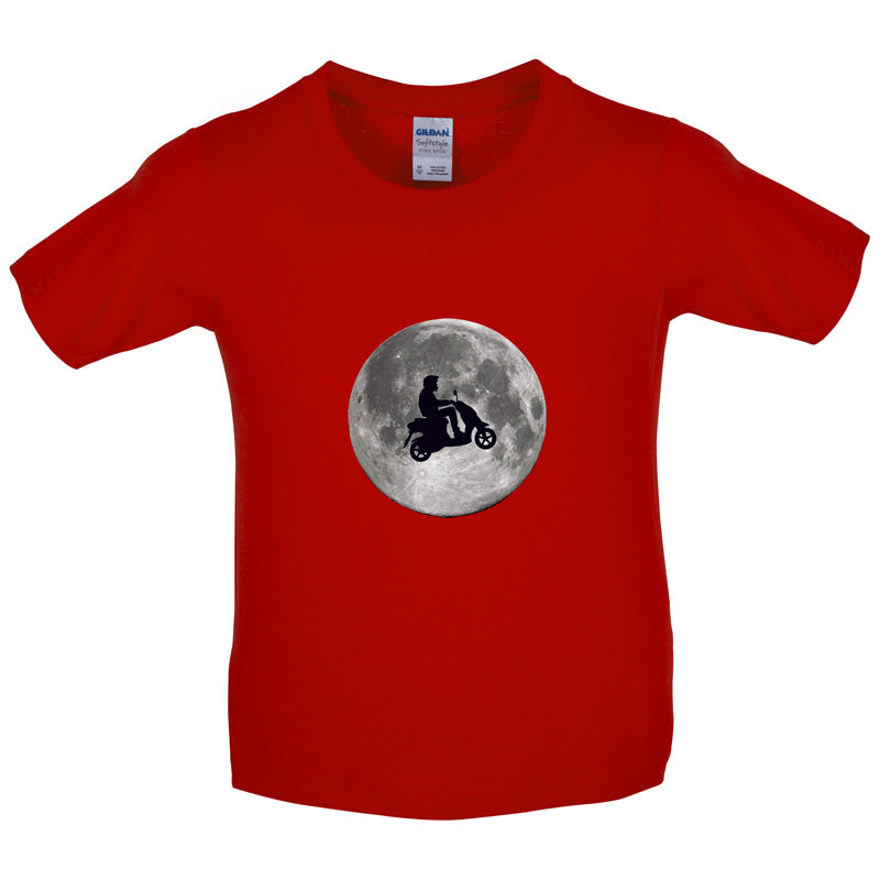 Moped Moon Kids T Shirt