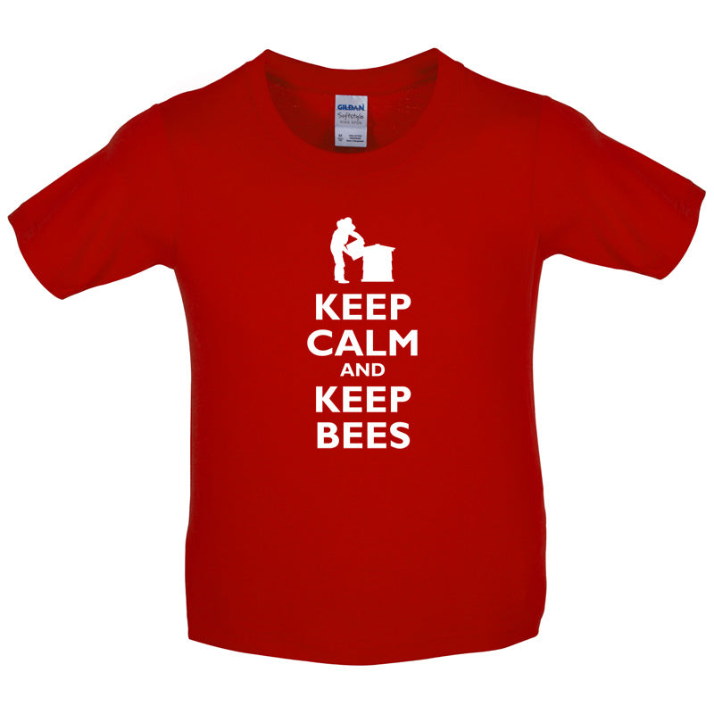 Keep Calm and Keep Bees Kids T Shirt