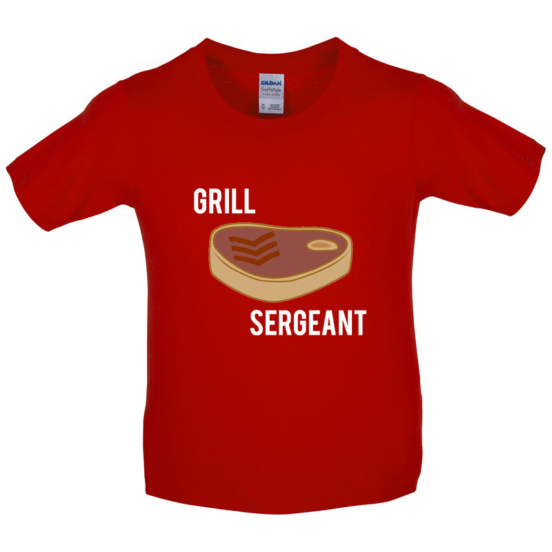 Grill Sergeant Kids T Shirt