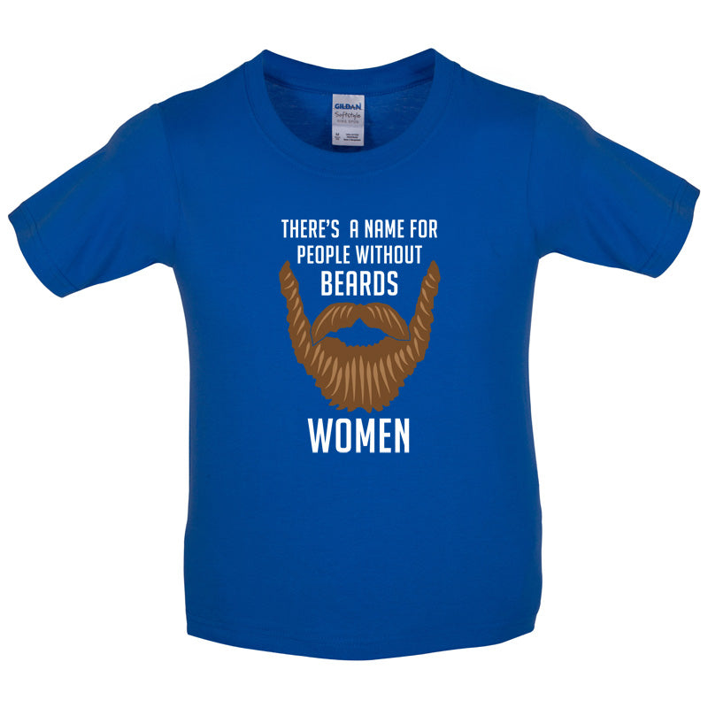 There's a Name For People Without Beards Women Kids T Shirt