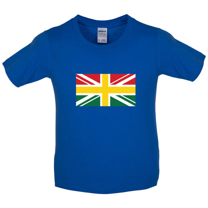 Ghanaian Union Jack Flag Kids T Shirt