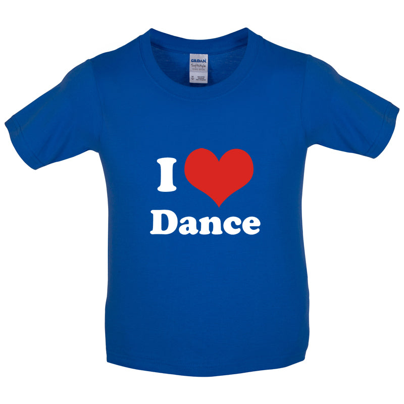 I Love Dance Kids T Shirt