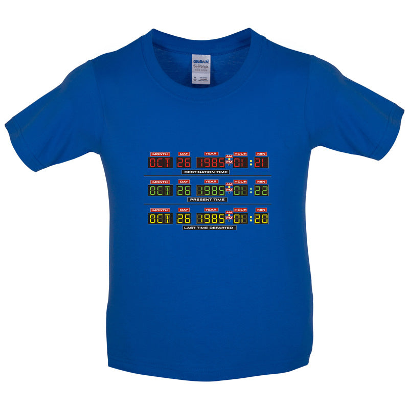 Deloreon Time Machine Circuits Kids T Shirt