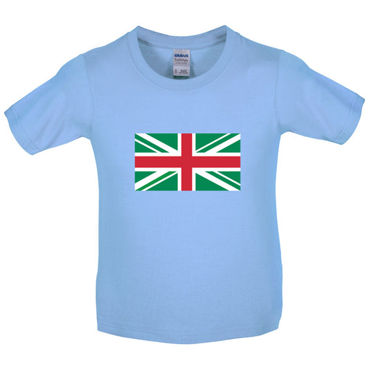 Union Jack Nigeria Flag Kids T Shirt
