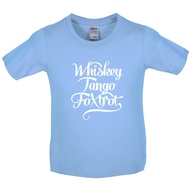 Whiskey Tango Foxtrot Kids T Shirt