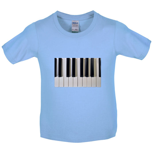 Piano Keys Colour Kids T Shirt