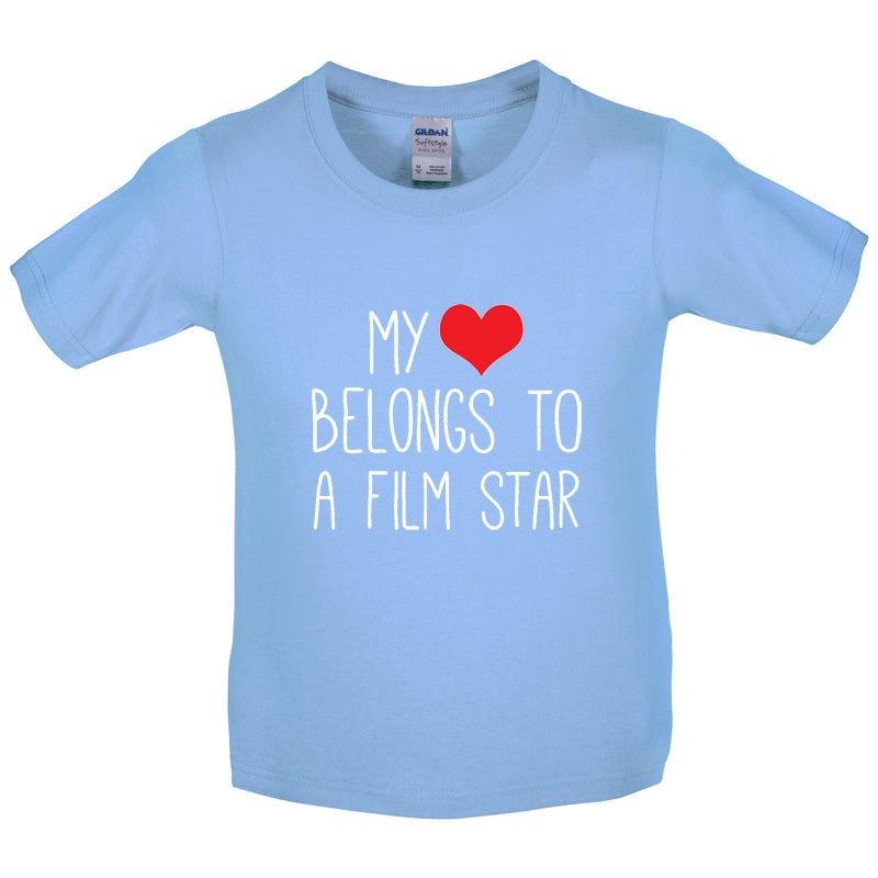 My Heart Belongs To A Film Star Kids T Shirt