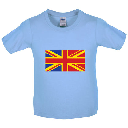 Romanian Union Jack Kids T Shirt