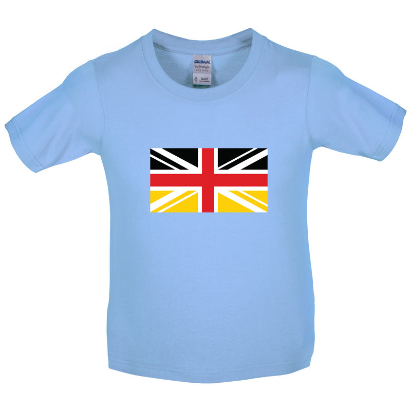 German Union Jack Flag Kids T Shirt