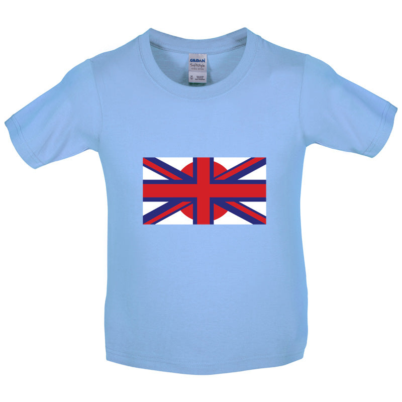 Japanese Union Jack Flag  Kids T Shirt