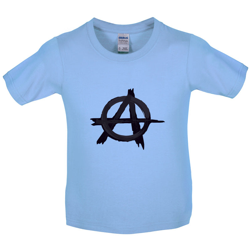 Anarchy Symbol Kids T Shirt