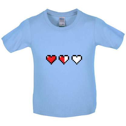 Retro Hearts Kids T Shirt