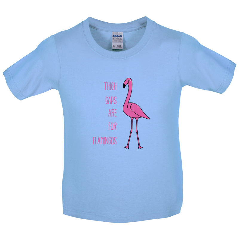 Thigh Gaps Are For Flamingos Kids T Shirt