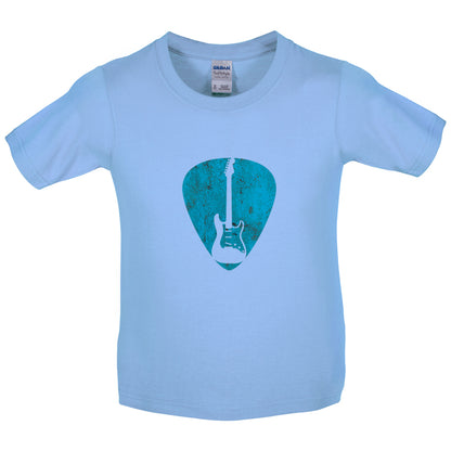 Guitar Pick Full Silhouette Kids T Shirt