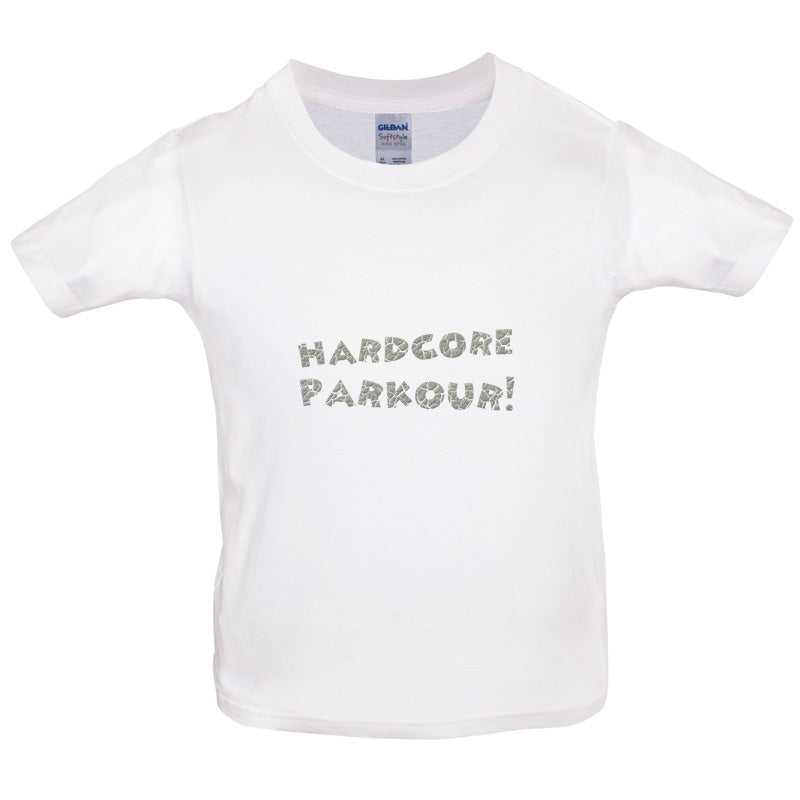Hardcore Parkour Kids T Shirt
