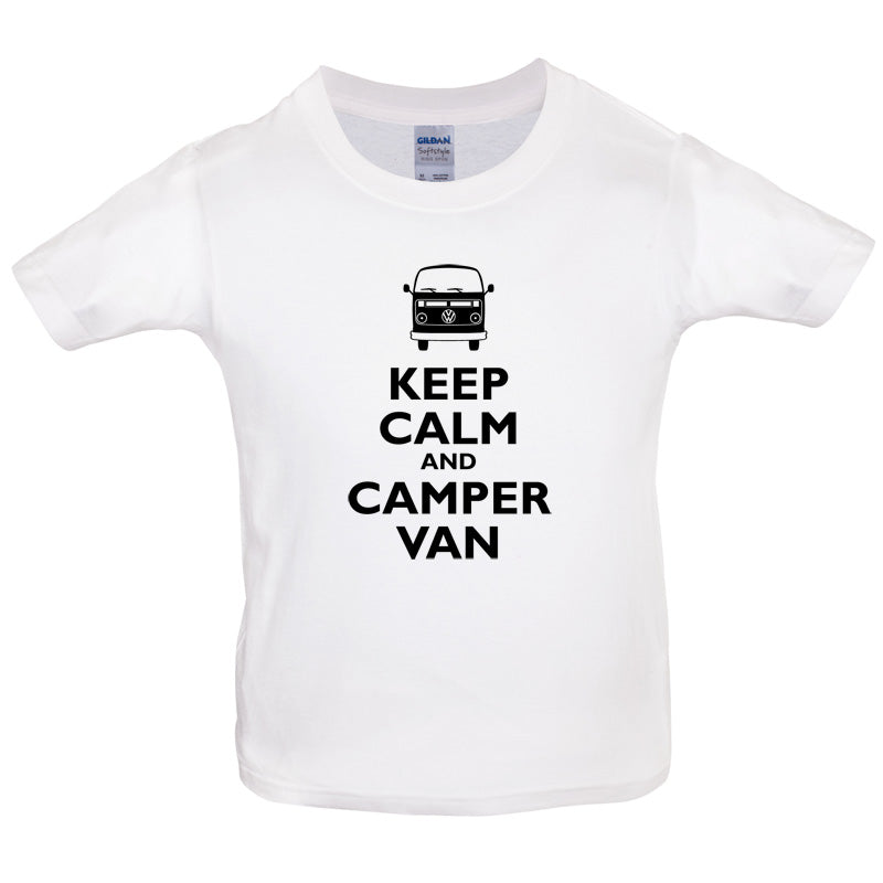 Keep Calm and Camper Van Kids T Shirt