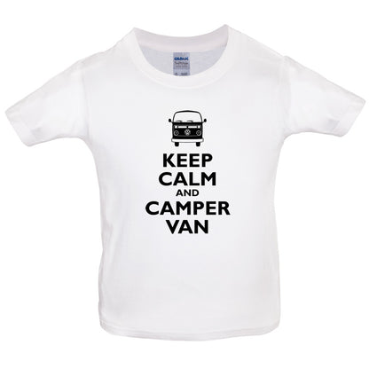 Keep Calm and Camper Van Kids T Shirt
