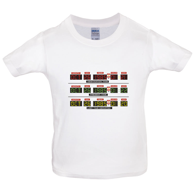 Deloreon Time Machine Circuits Kids T Shirt