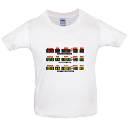 Deloreon Time Machine Circuits Kids T Shirt