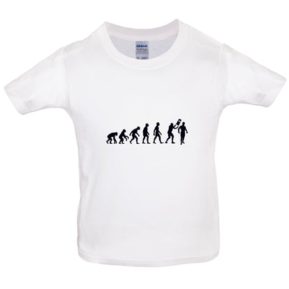 Evolution Of Man Wrestling Kids T Shirt