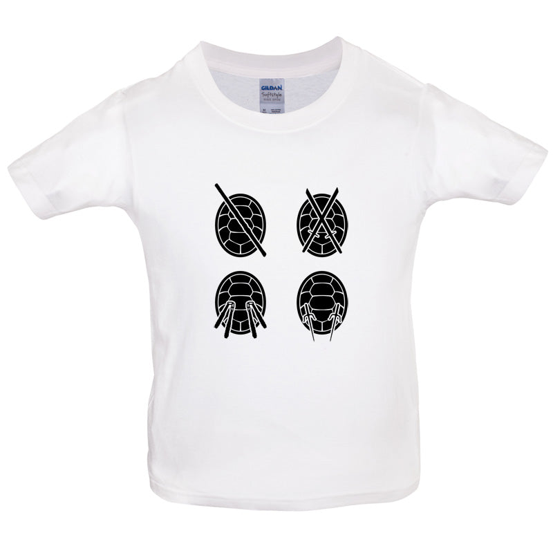 Turtles Weapons Kids T Shirt