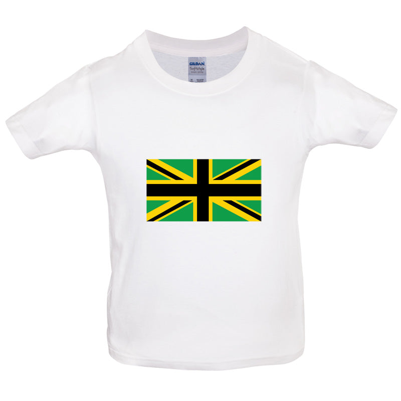 Jamaican Union Jack Kids T Shirt