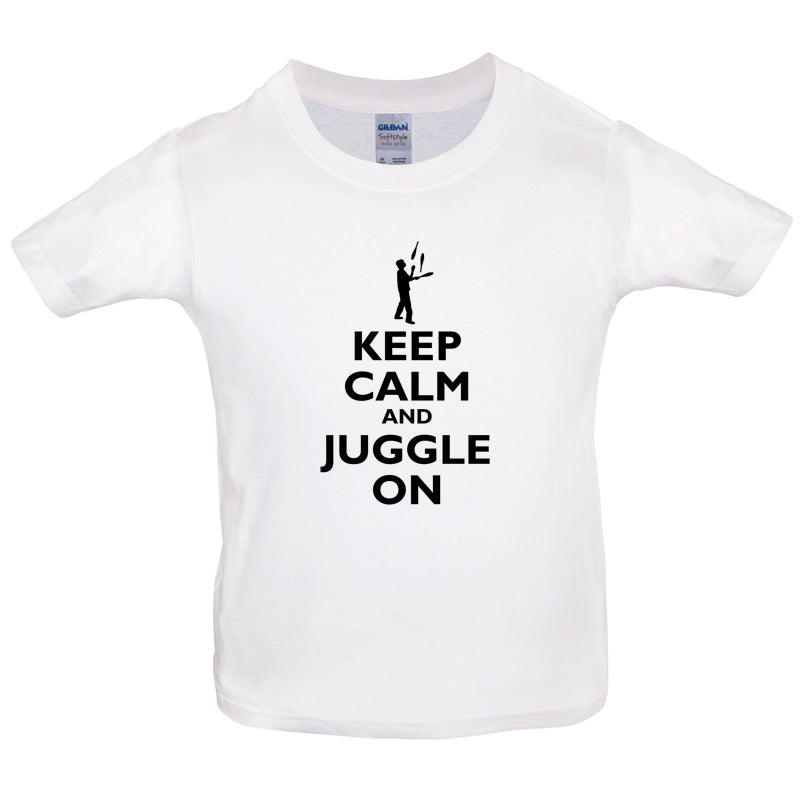 Keep Calm and Juggle On Kids T Shirt