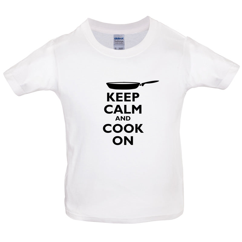 Keep Calm and Cook On Kids T Shirt