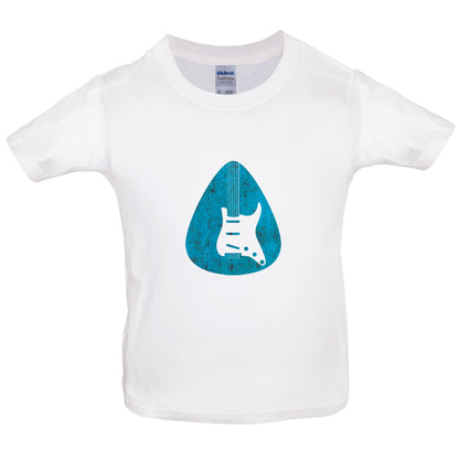 Guitar Pick Scratch Plate Kids T Shirt