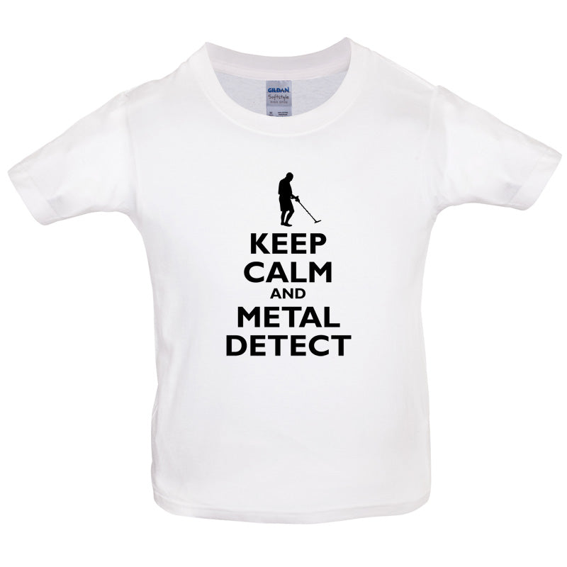 Keep Calm and Metal Detect Kids T Shirt