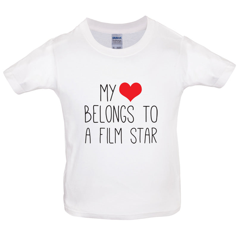My Heart Belongs To A Film Star Kids T Shirt
