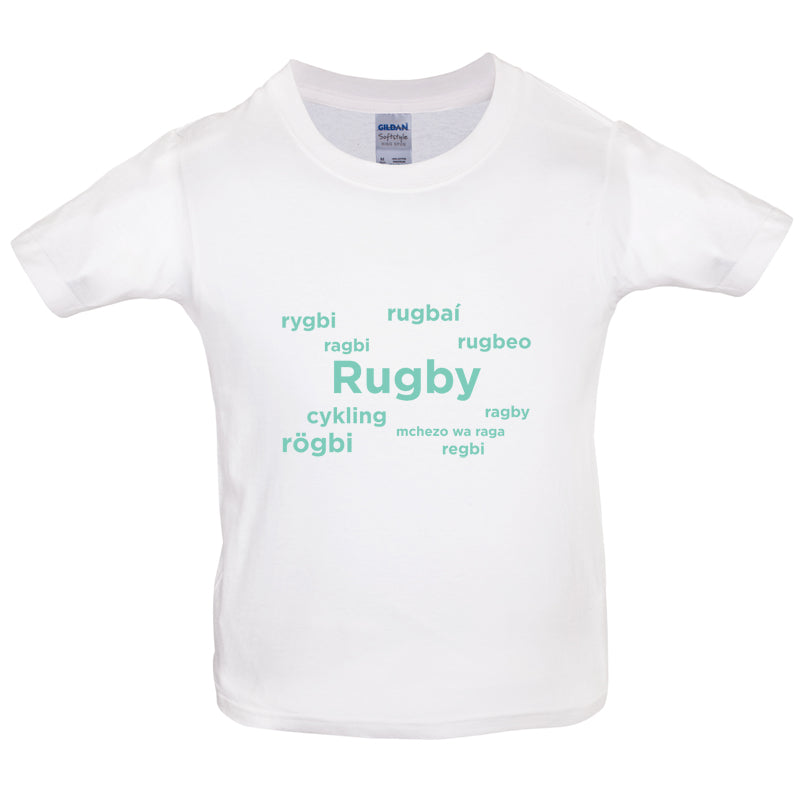 Rugby Languages Kids T Shirt