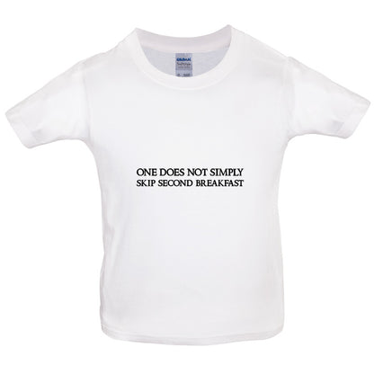 One Does Not Simply Skip Second Breakfast Kids T Shirt