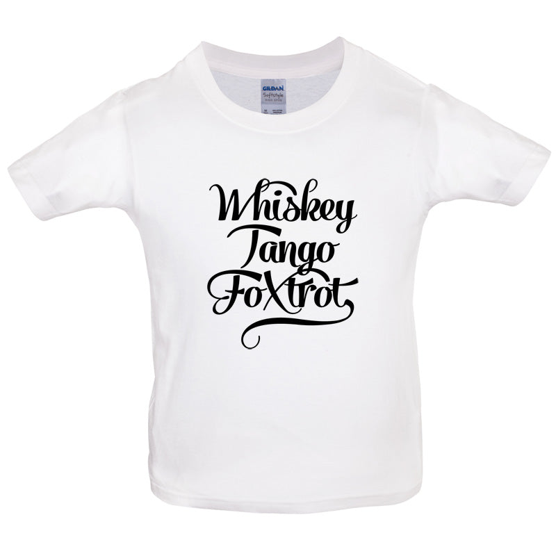 Whiskey Tango Foxtrot Kids T Shirt