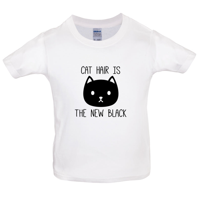 Cat Hair Is The New Black Kids T Shirt