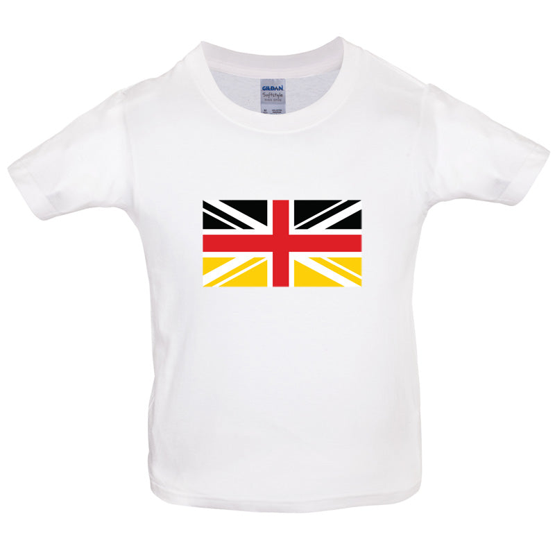 German Union Jack Flag Kids T Shirt