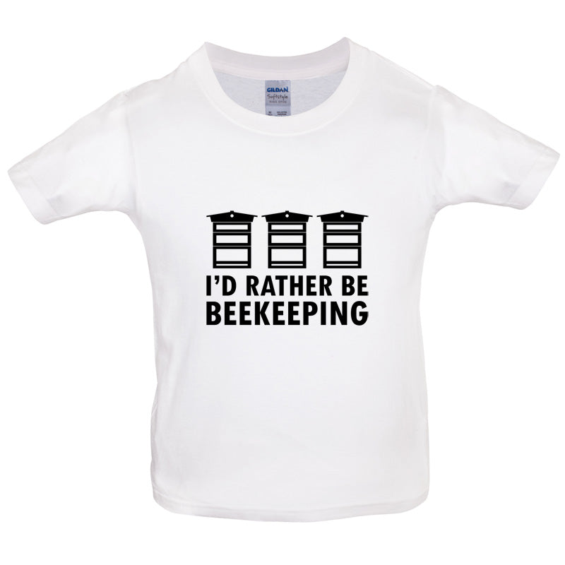 I'd Rather Be Beekeeping Kids T Shirt