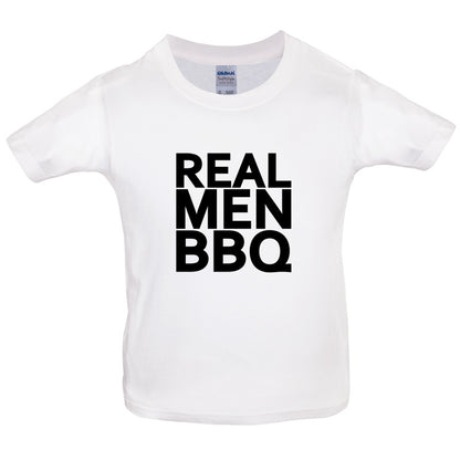 Real Men BBQ Kids T Shirt